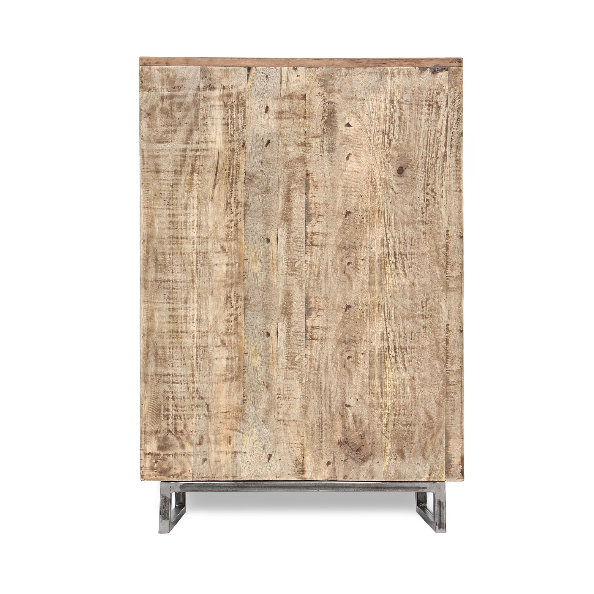 Kommode 'Beaucoup', braun, schwarz, weiß, T 45 cm, B 90 cm, H 140 cm von fischer's lagerhaus