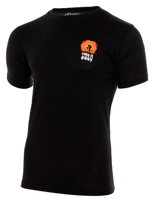 T-shirt manches courtes Rubb'r Take it Easy Noir