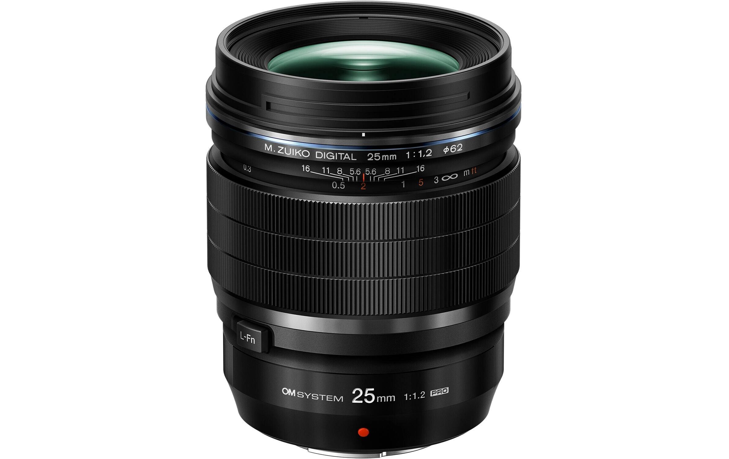 Festbrennweite M.Zuiko ED 25 mm F/1.2 PRO MFT<br>Standardobjektiv mit 25 mm Brennweite und MSC-Autofokussystem