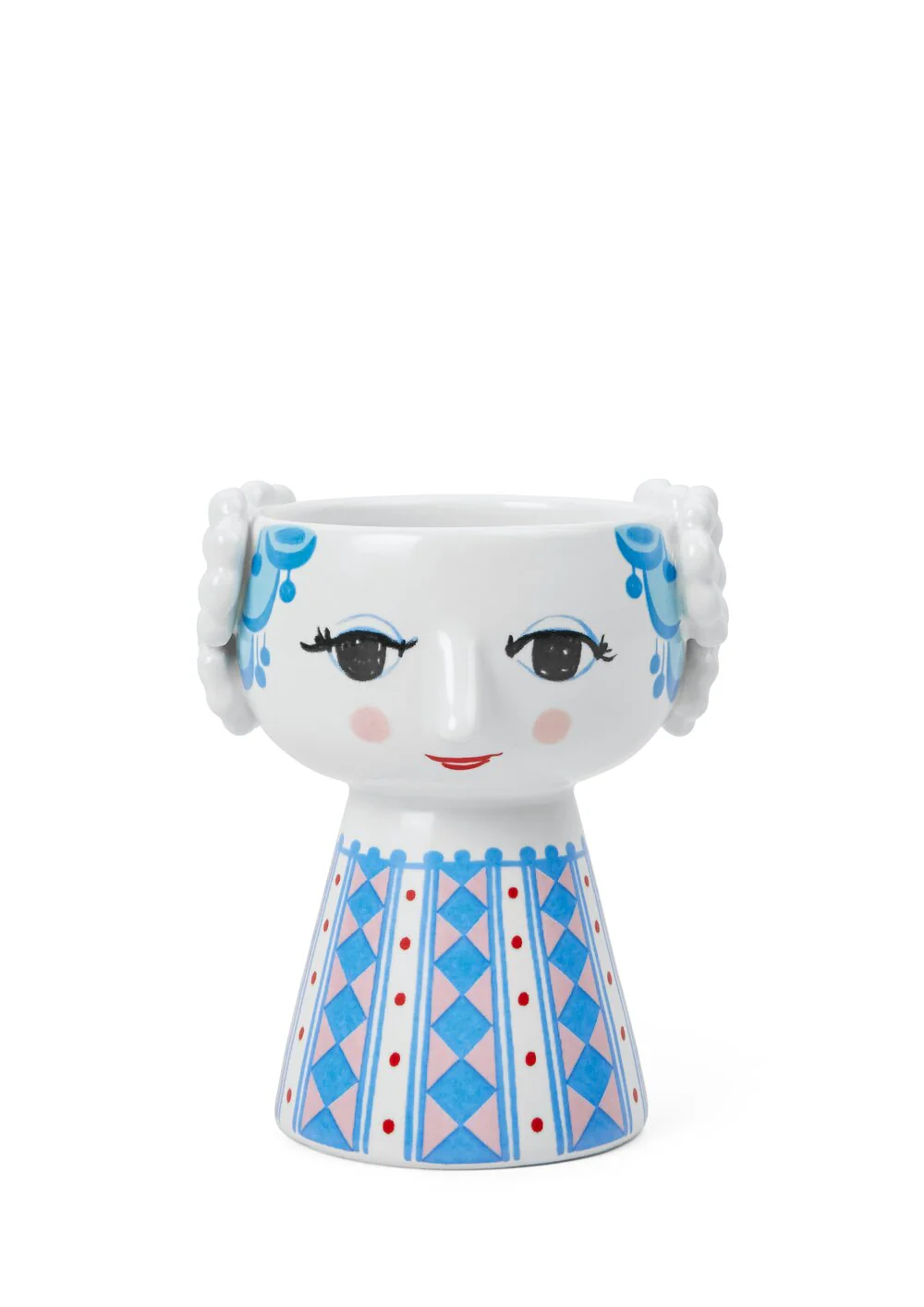 Bjørn Wiinblad  Eva lysestage, Blå - H9.5 cm.