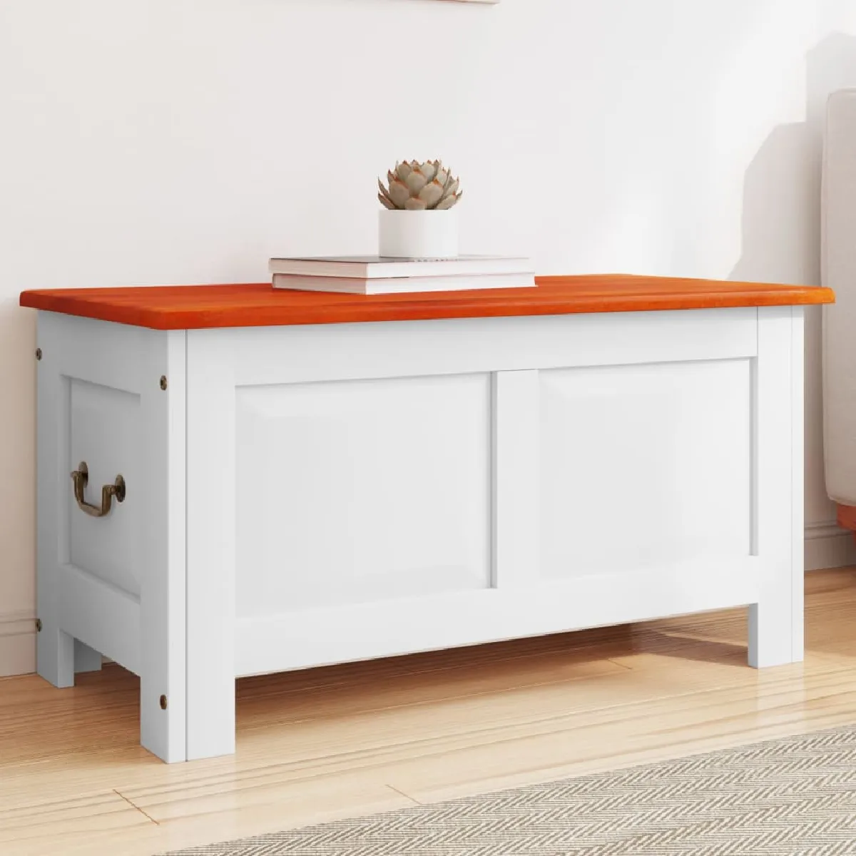 VidaXL Coffre de rangement - Acacia