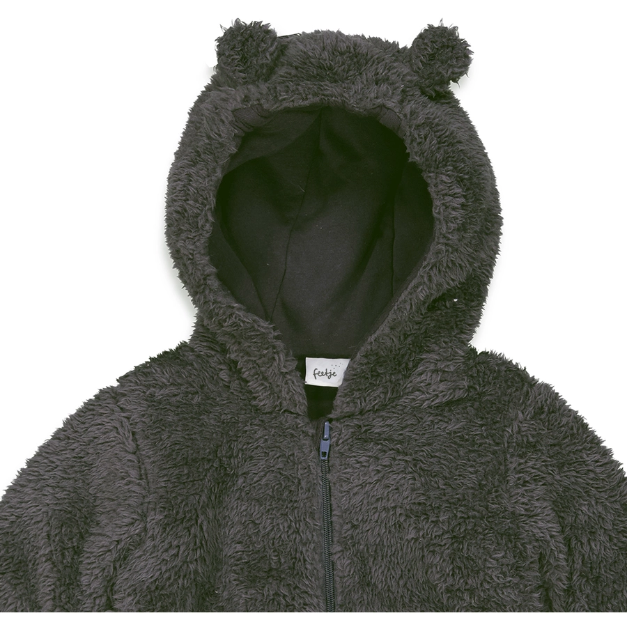 Feetje Teddyjacke Basic Teddy Antraciet