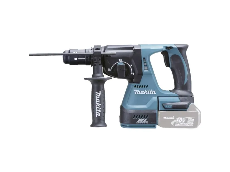 Makita DHR243Z - Roterende hammer - ledningfri - 3 tilstande - SDS-plus - 2 Joule - intet batteri - SOLO