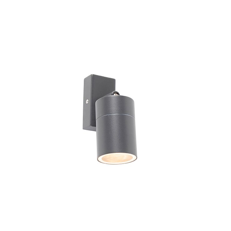 Buitenwandlamp antraciet IP44 draai- en kantelbaar - Solo