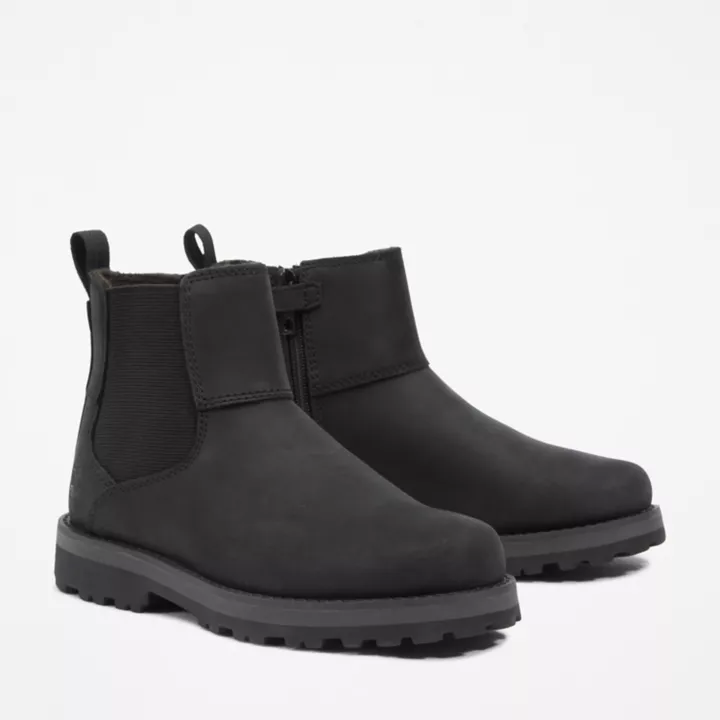 Chelsea boots Courma junior en noir