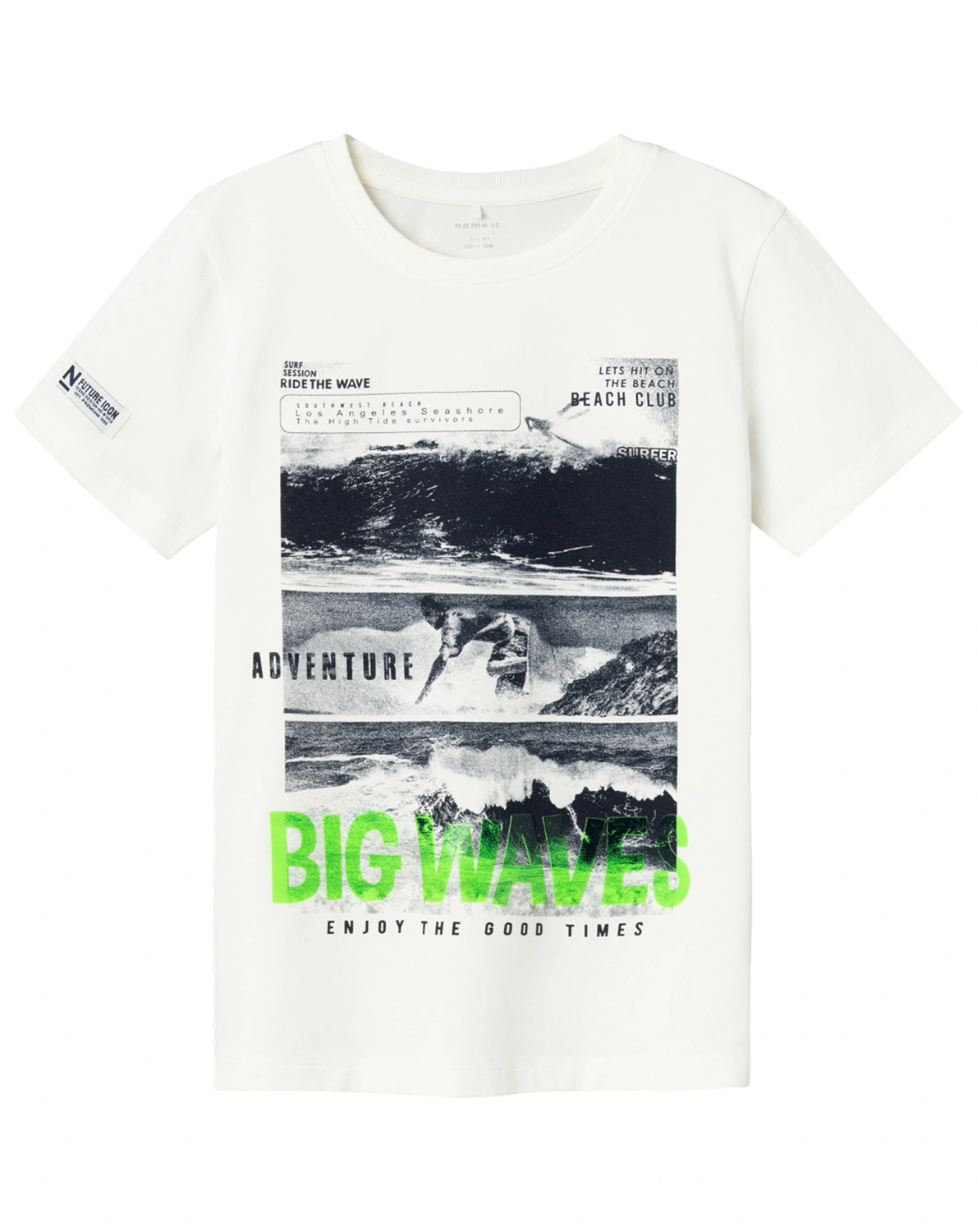 T-Shirt NKMFEMADS BIG WAVES in jet stream