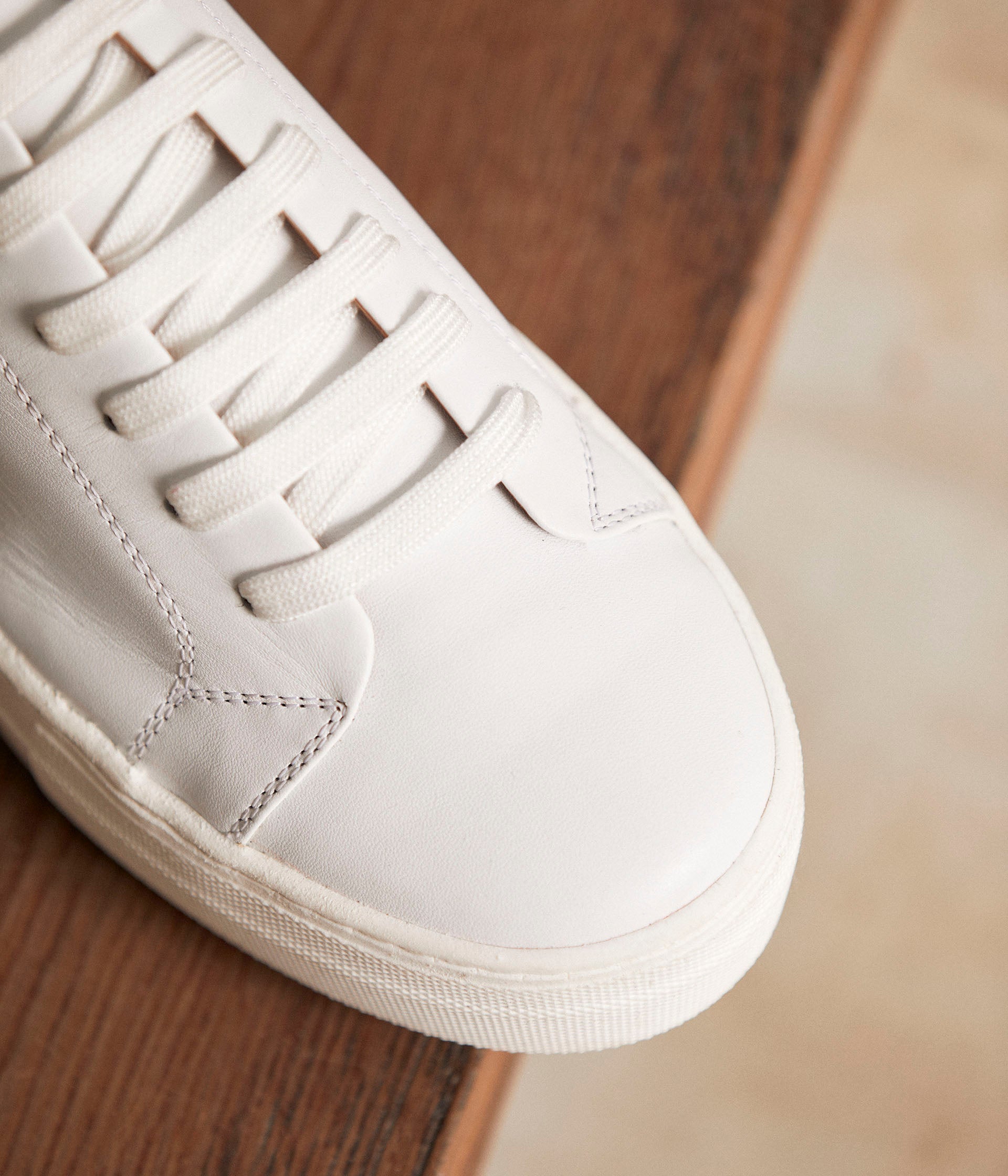 Baskets blanches cuir Annael