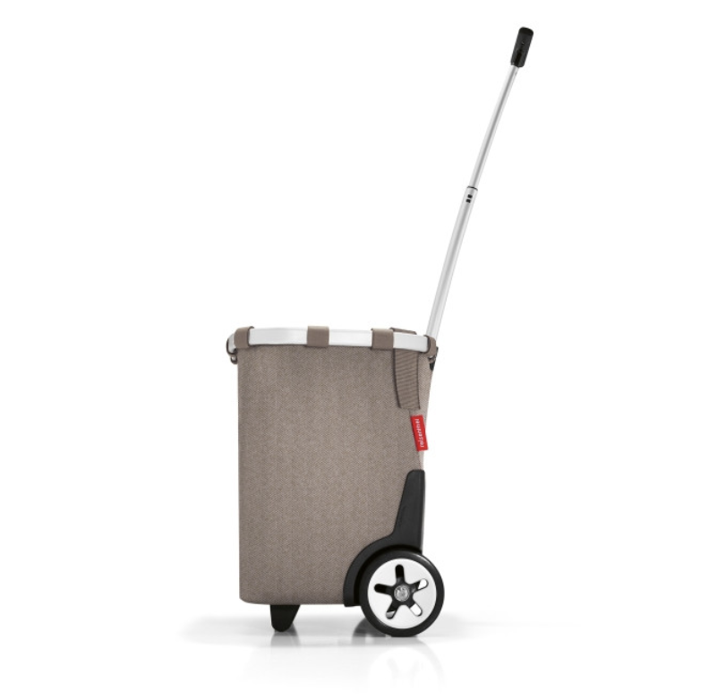 (40l) Carrycruiser Einkaufstasche Trolley Shopping Einkaufswagen mit Rollen   Schultergurt (OE6054) - Herringbone Mokka