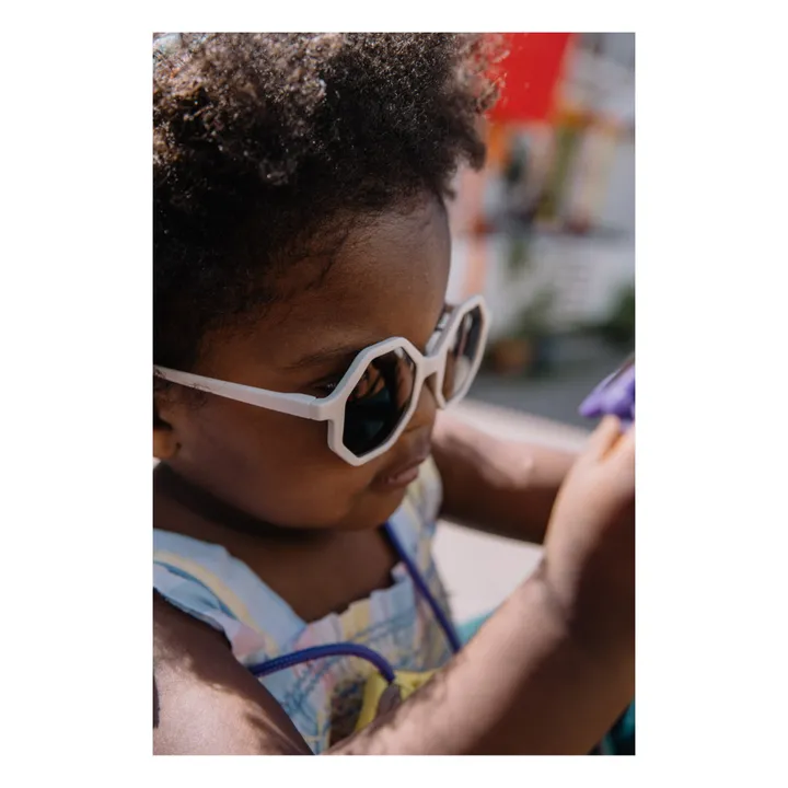 Mini Kyomo Lunettes de Soleil et Pochette YEYE X Mini Kyomo | Blanc