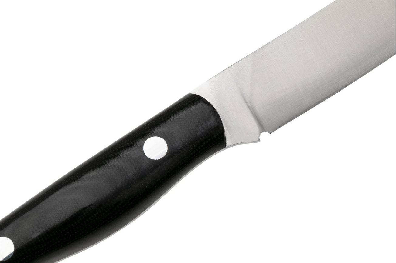 Bark River Mini Kalahari Sportsman CPM154 Black Canvas Micarta, vaststaand mes