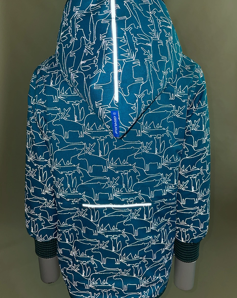 Outdoorparka 2 in 1 KAMU ICE in mosaic/deep teal