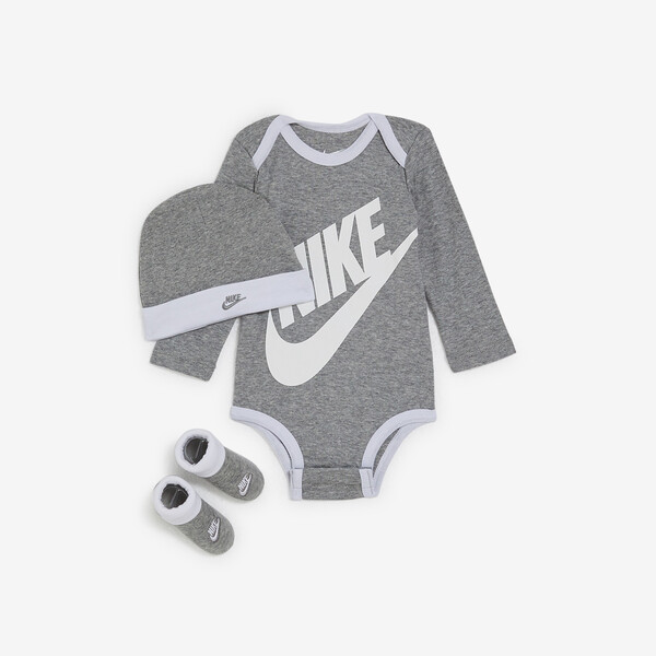 NIKE 3 PC SET BODYSUIT HAT BOOTIE
