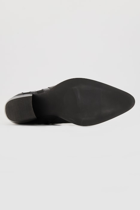 Leder-Stiefeletten, Zipper, Wechselfußbett, Weite H