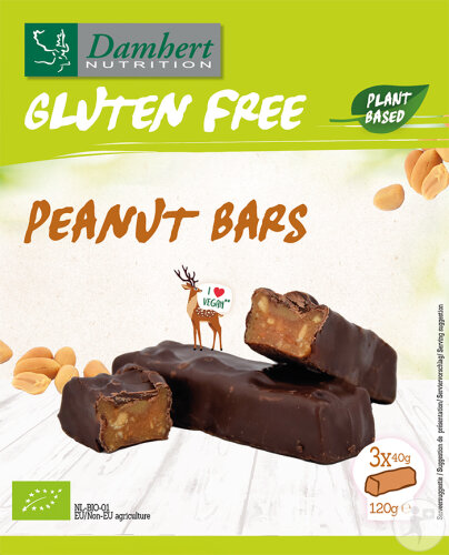 Damhert Sans Gluten Peanut Bars Bio 3 Pièces