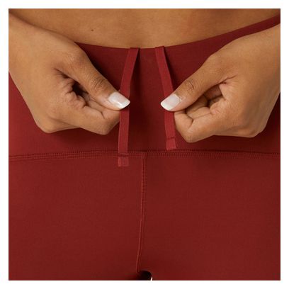 Collant Long Asics Road High Waist Tight Rouge Femme