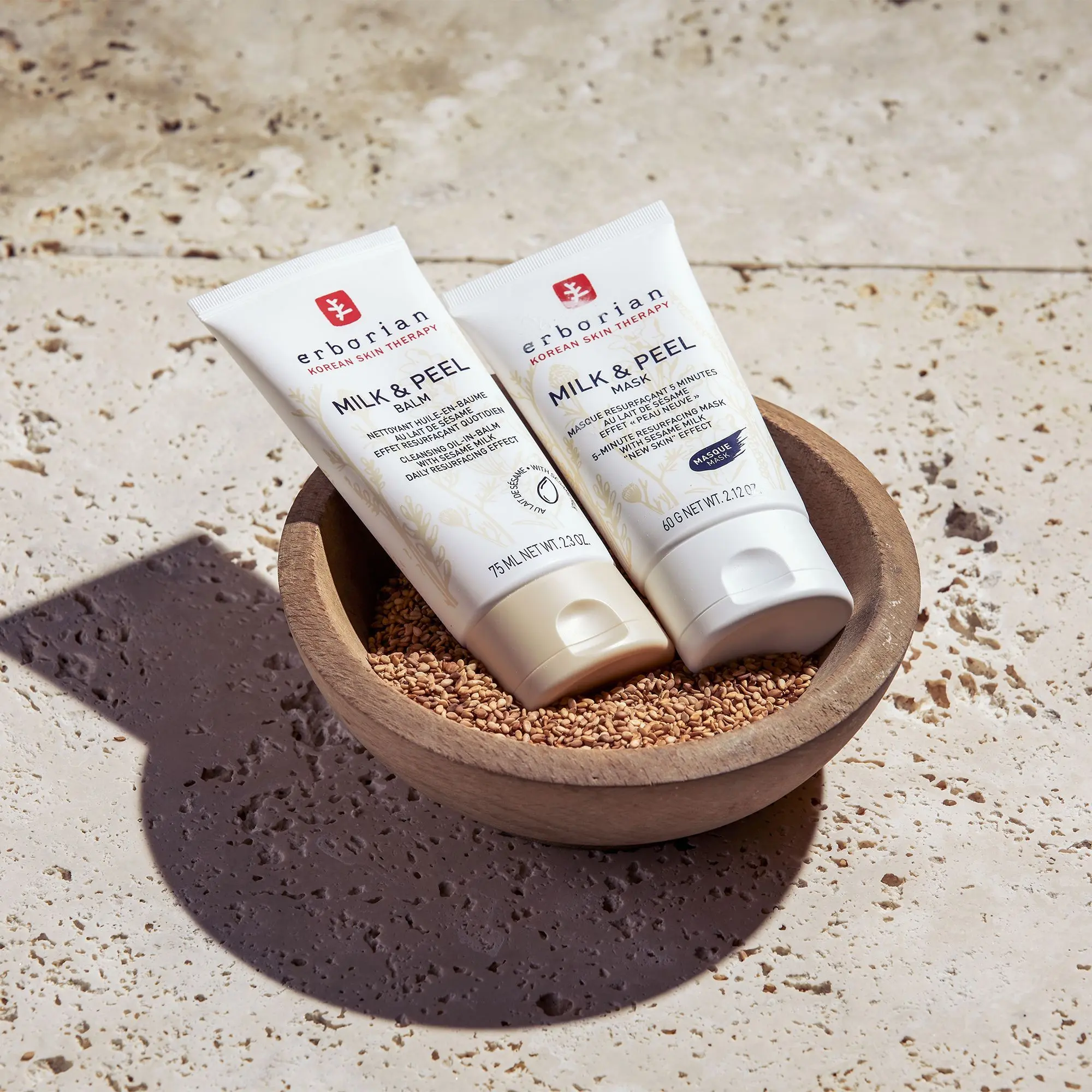 Erborian - Milk & Peel Balm Nettoyant Huile-en-Baume au Lait de Sésame- Visage