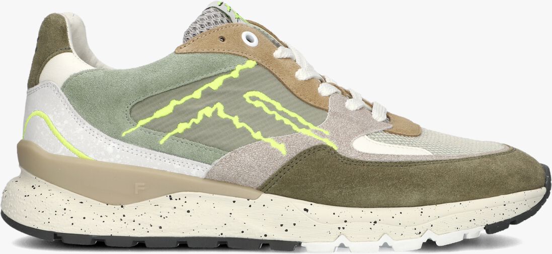 groene floris van bommel lage sneakers sfm-10243 de treener