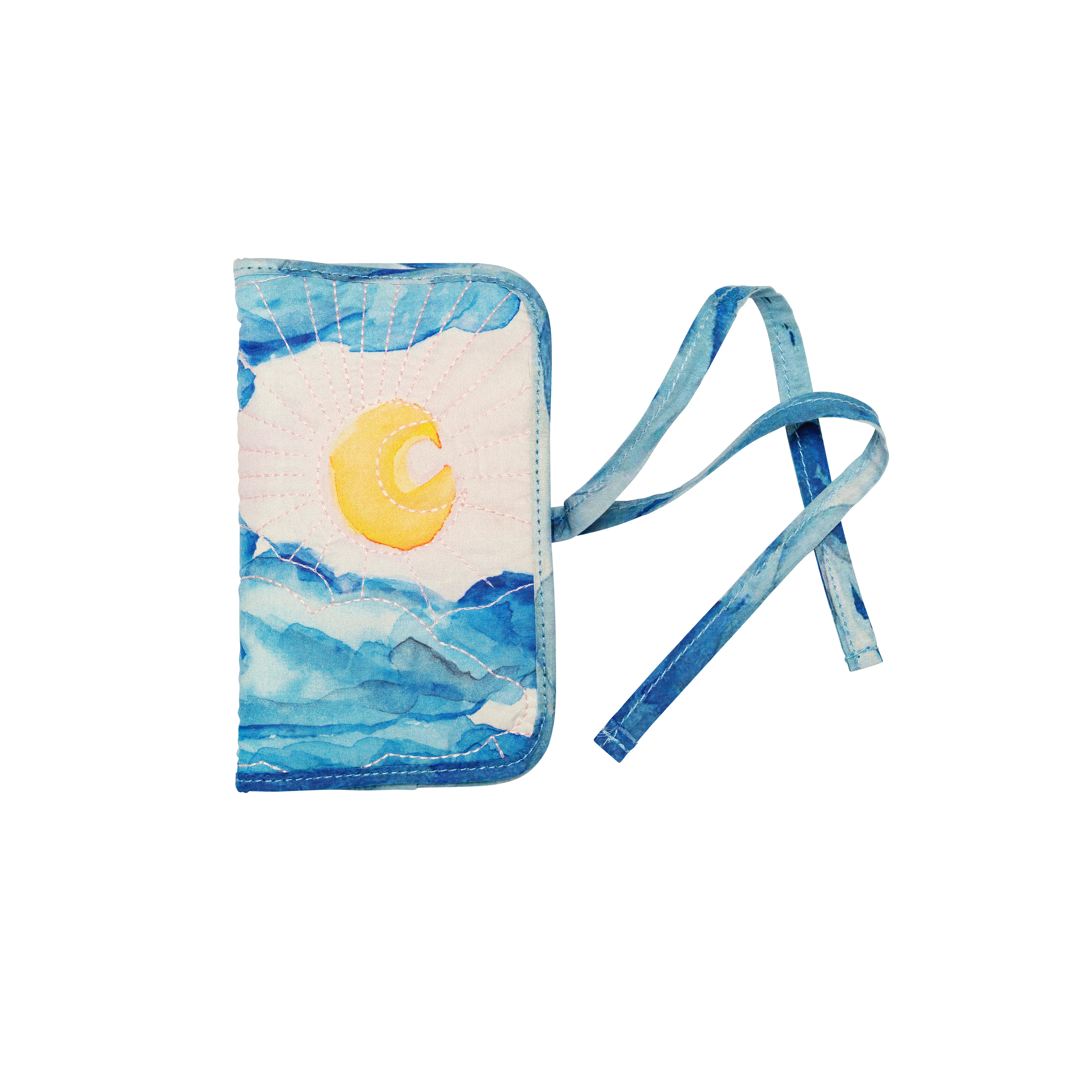 Maanesten  Moonshine Rose smykke clutch - blå