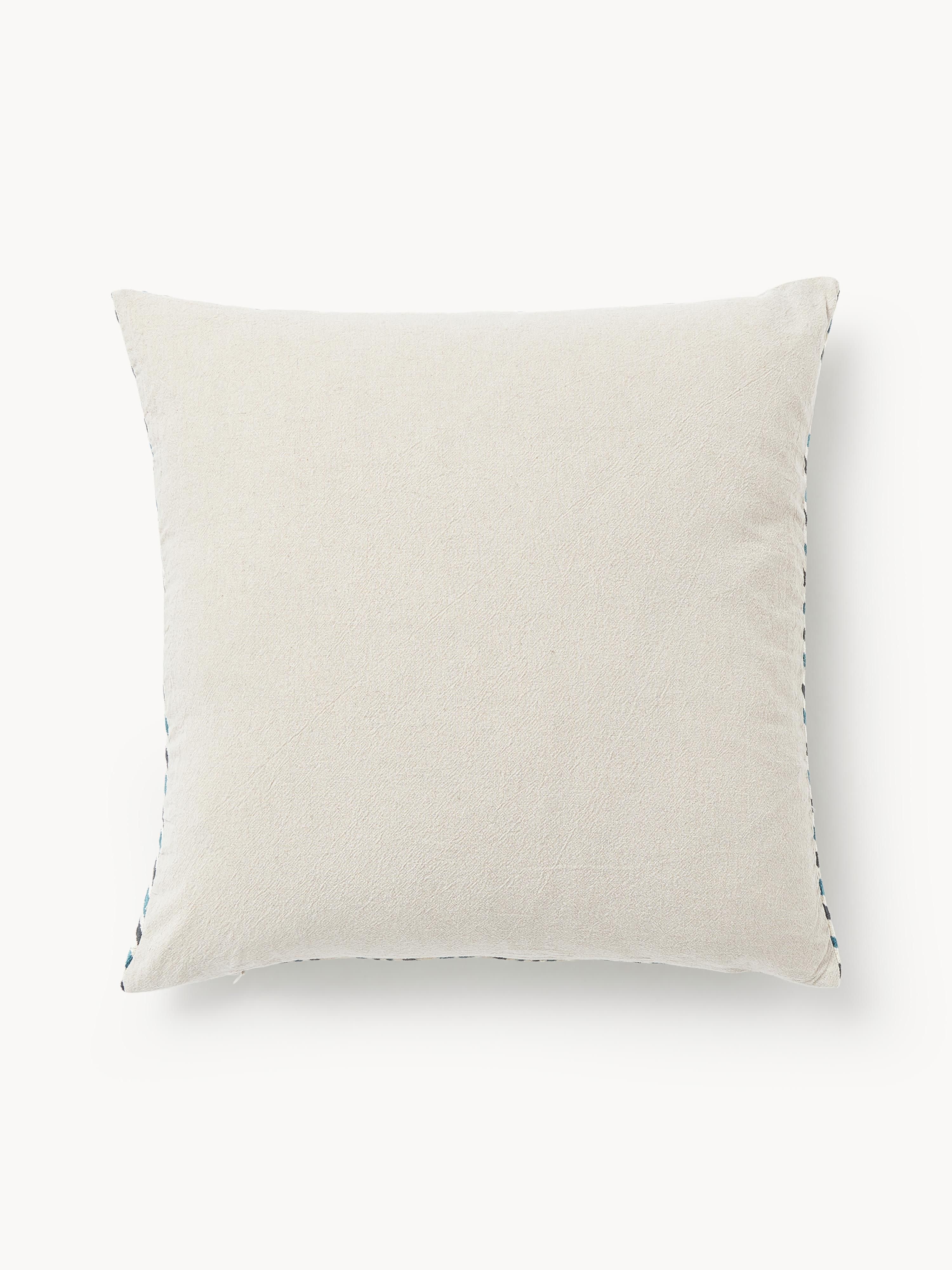 Viscose kussenhoes Hayden met geweven jacquardpatroon