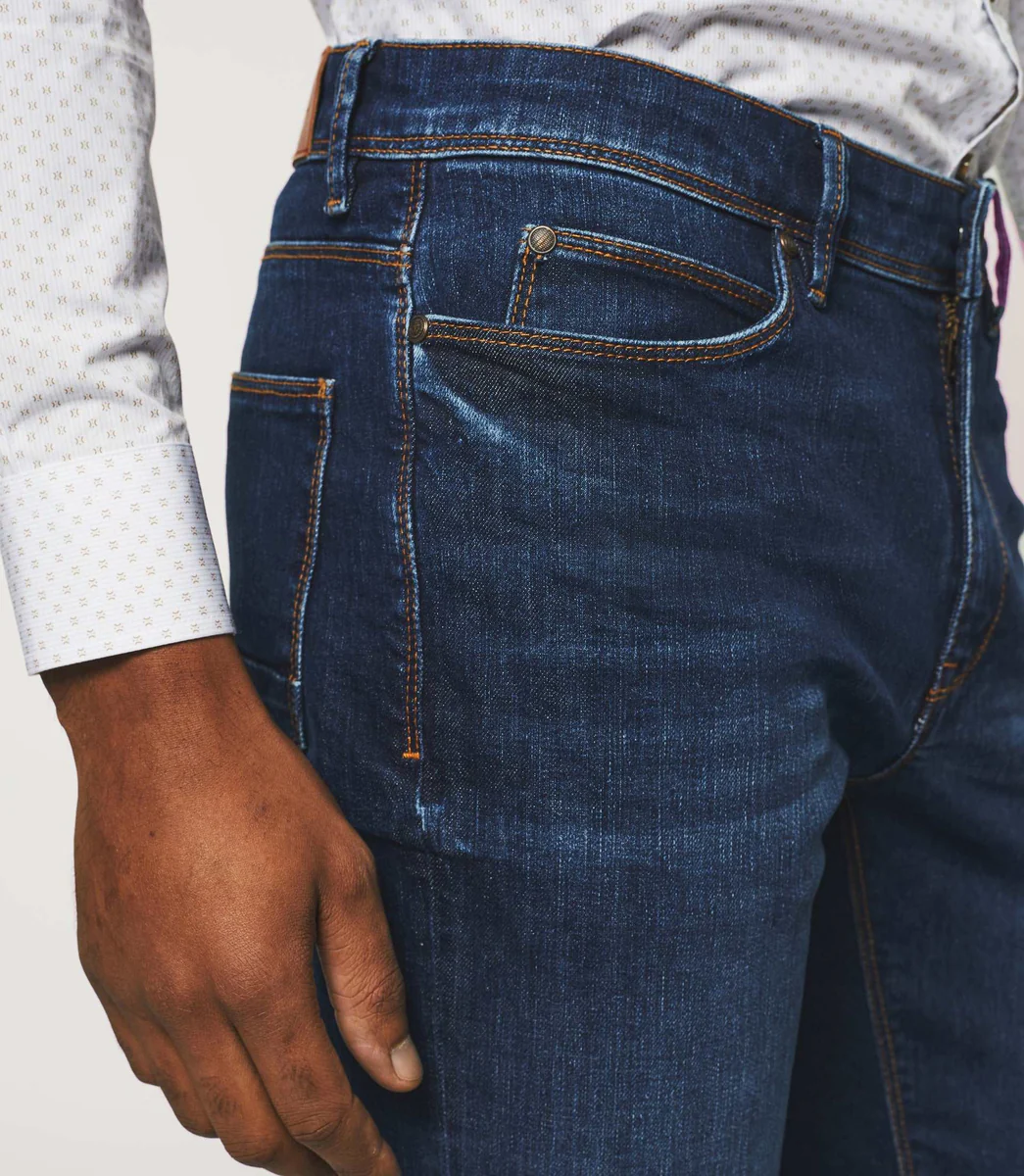Jean super slim hydroless bleu moyen 