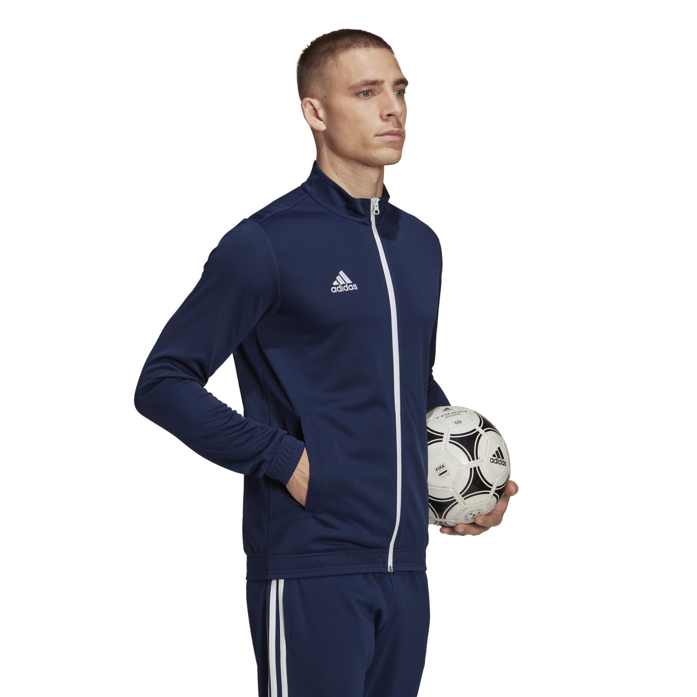 adidas Entrada 22 Full-Zip Trainingspak Donkerblauw