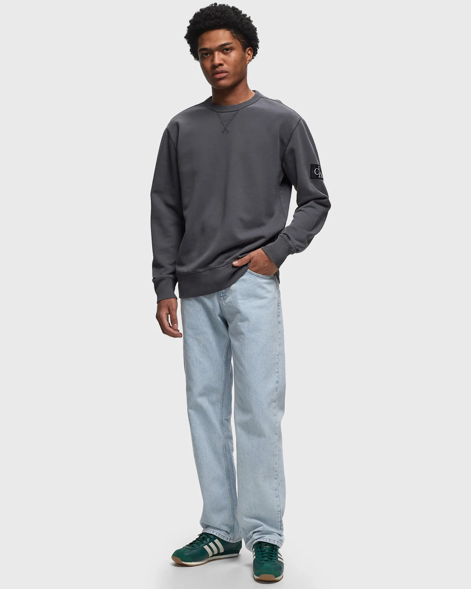 Calvin Klein Jeans WASHED BADGE CREW NECK