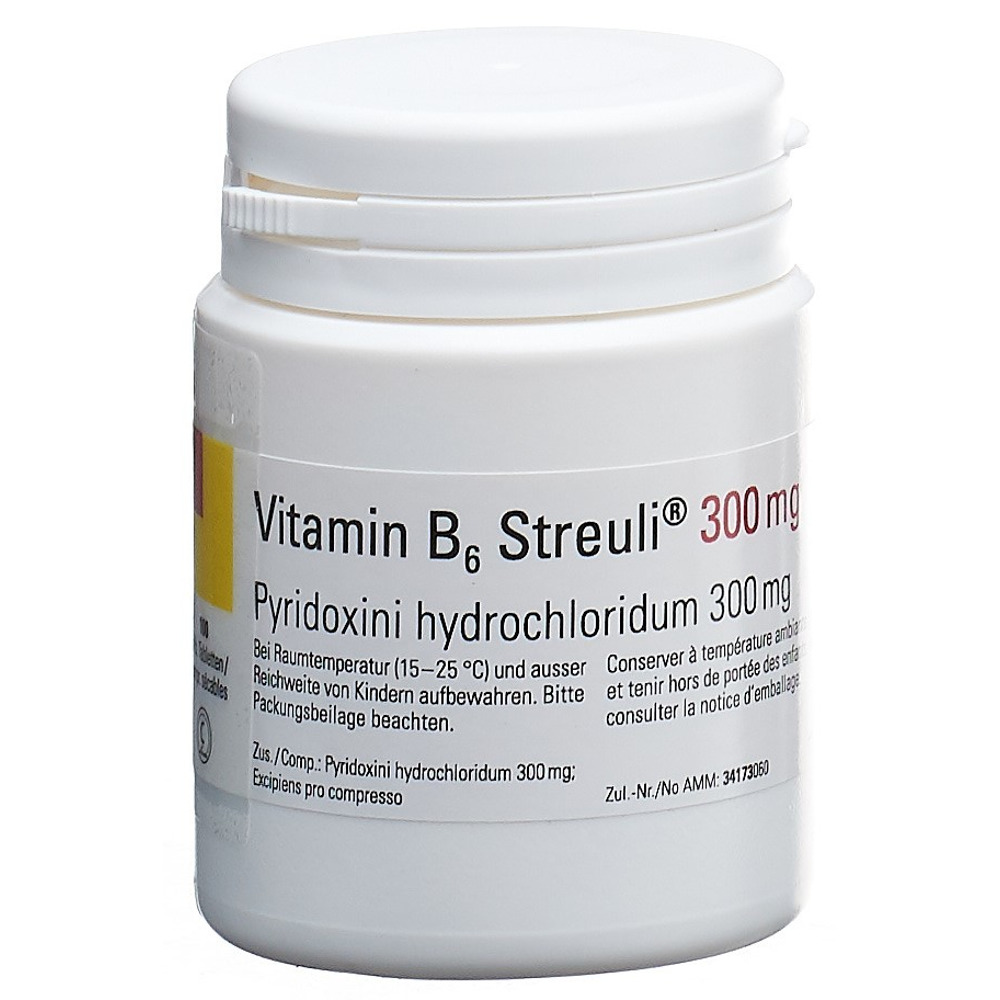 VITAMINE B6 Streuli Tabl 300 mg Ds 100 Stk