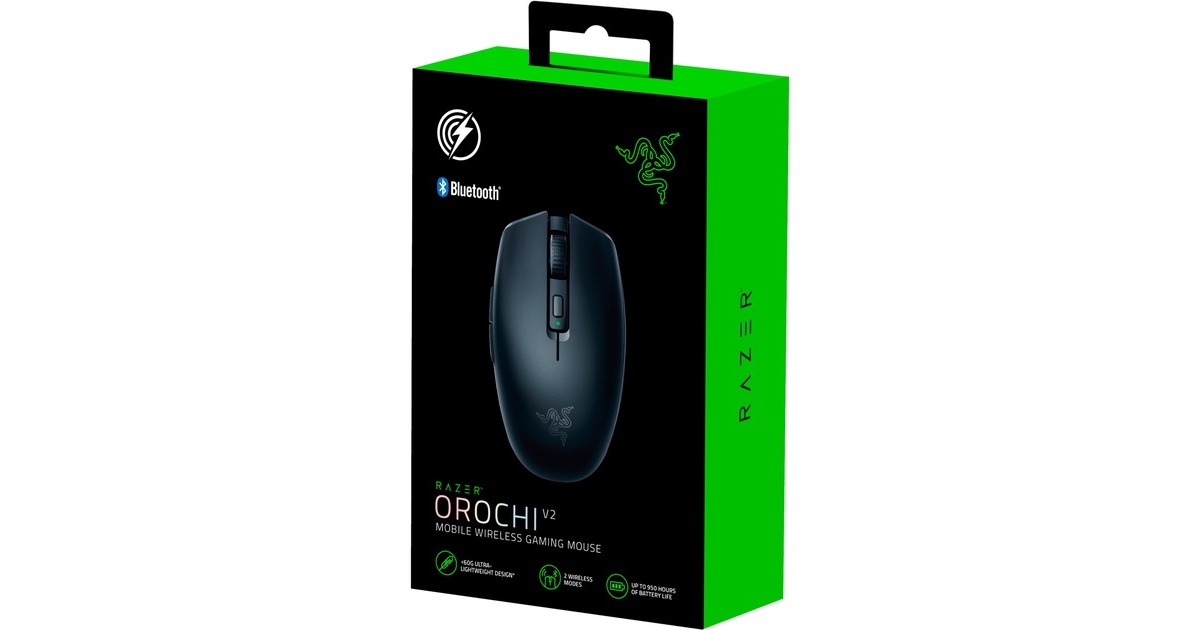 RazerOrochi V2 Mobile Wireless Gaming Mouse  (Zwart, 18.000 dpi, 2.4 GHz + Bluetooth)