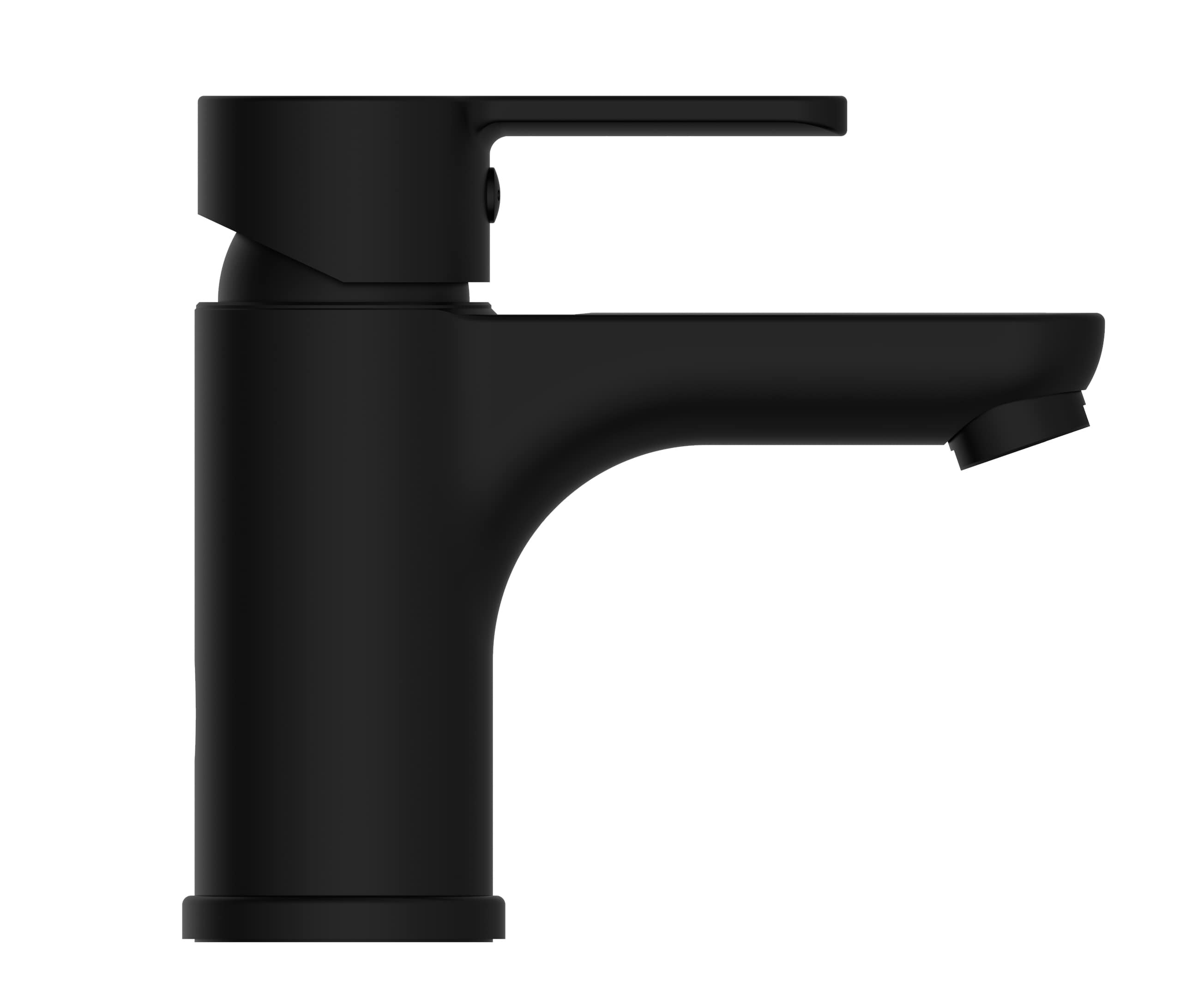 SCHÜTTE Waschtischarmatur DENVER, Wasserhahn Bad Schwarz matt