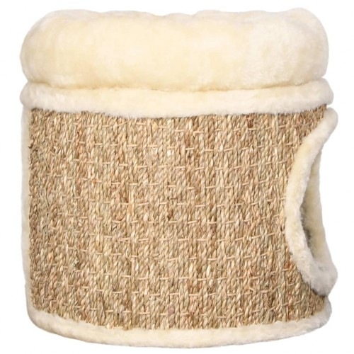 Casinha e arranhador para gatos vidaXL, bege