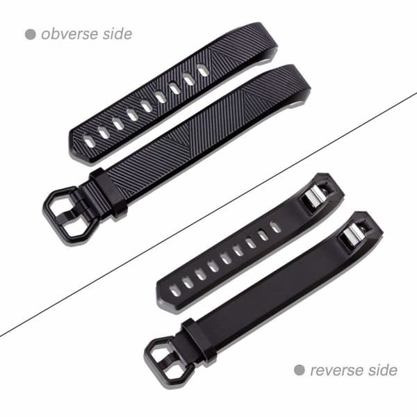 INF Klokkereim til Fitbit Alta / HR i sort silikon