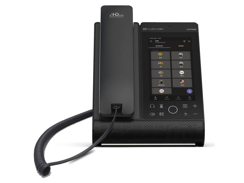 Audiocodes Tischtelefon C470HD Microsoft Teams Schwarz Teams Tischtelefon von AudioCodes