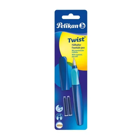Pelikan Twist® Füller Feder M, Farben sortiert, universell für Rechts- und Linkshänder