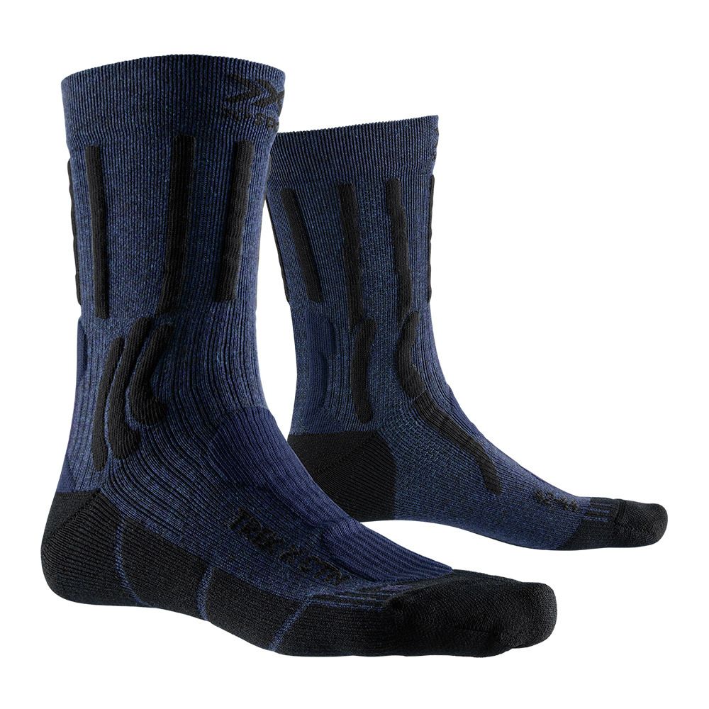 X-Socks TREK X CTN - Chaussettes Homme midnight blue melange/opal black