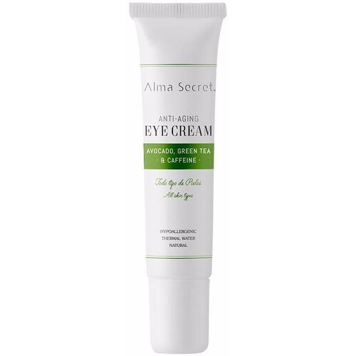 Alma Secret - Eye Cream Antiedad Con Aguacate, Té Verde & Cafeína