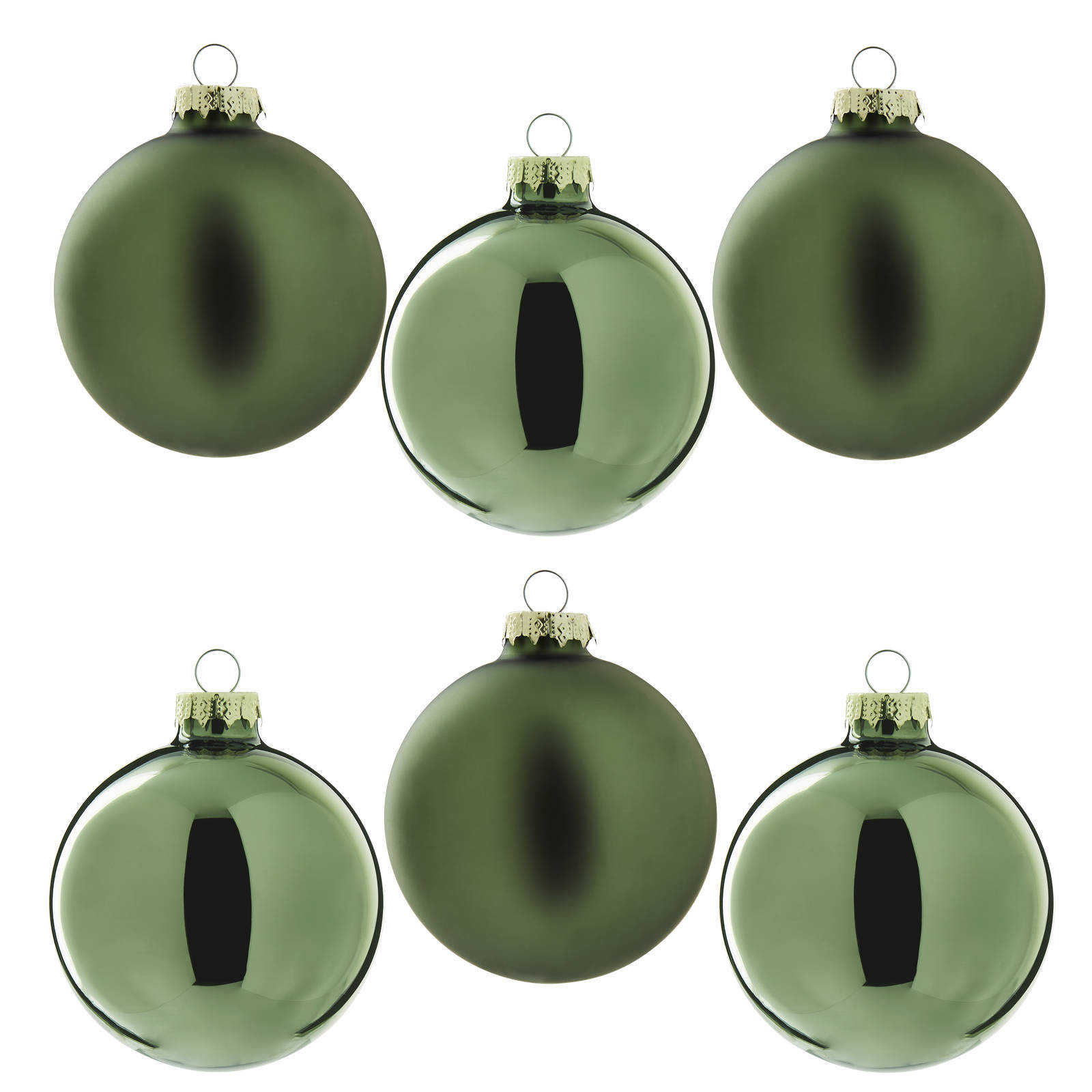 Nova Belle kerstbal (set van 6)  (ø8 cm)