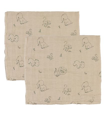 Pippi Spucktücher - 8er-Pack - 65x65 cm - Deep Lichen Green