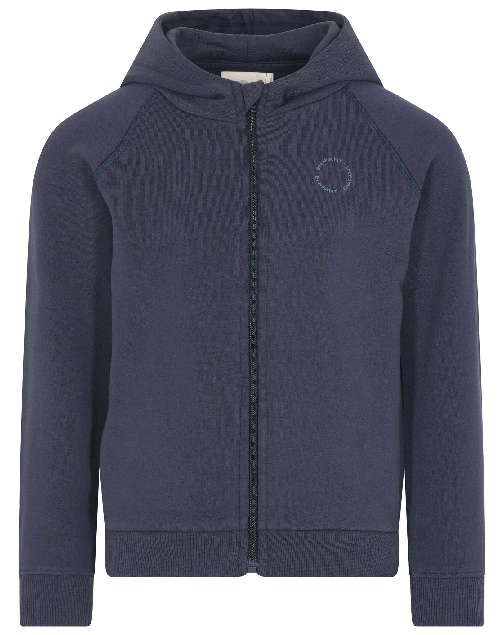 Kapuzen-Sweatjacke BASIC SOFT in parisian night