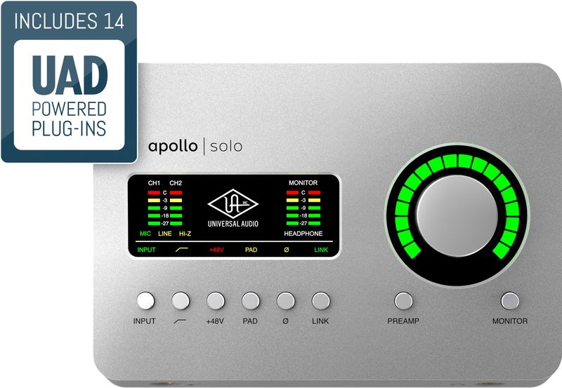 Universal Audio - Apollo Solo HE - Audio-interface - Zilver