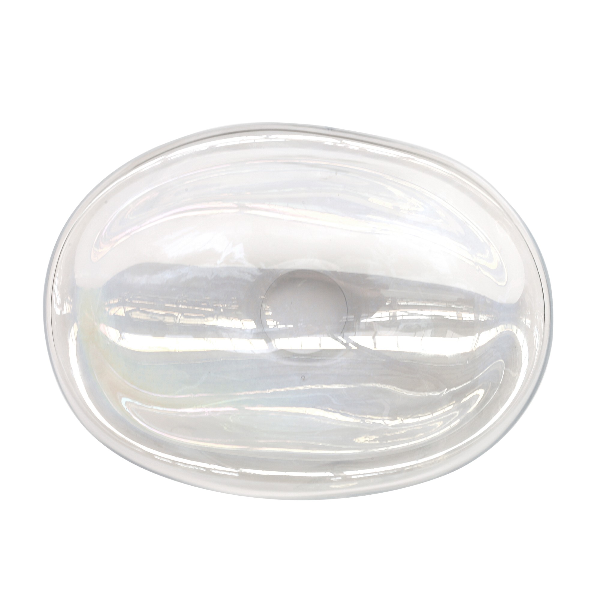 Glasschale 'Regenbogen', multicolor, T 31 cm, B 23 cm, H 16 cm von fischer's lagerhaus