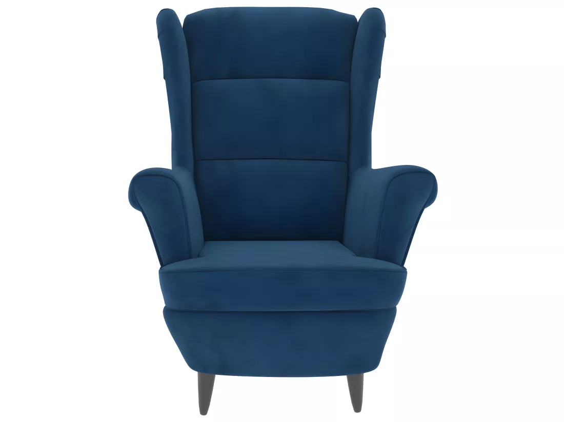 Fauteuil bleu velours