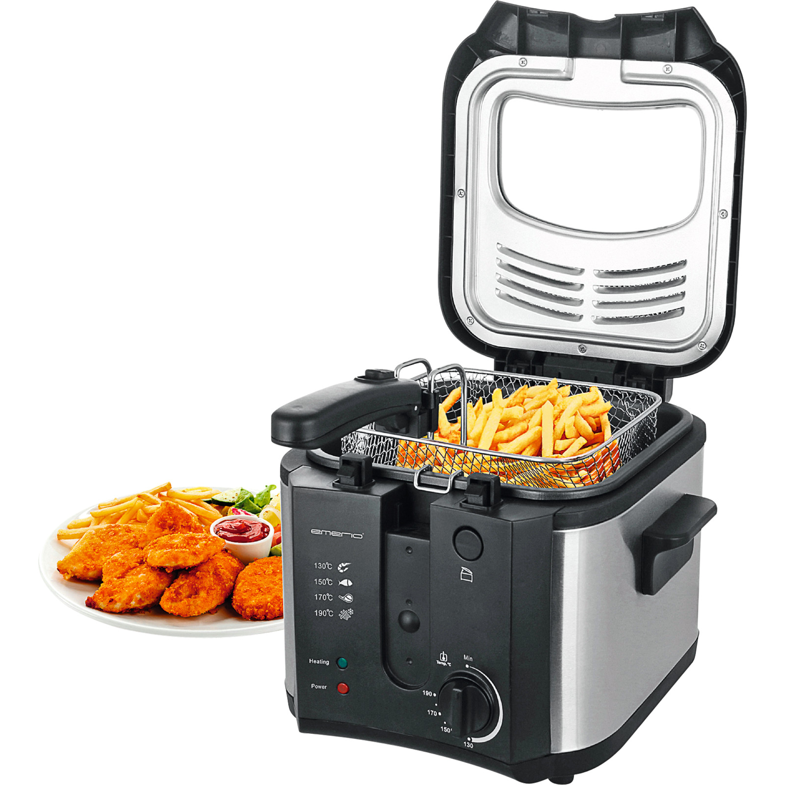 EMERIO Friteuse, 2,5 Liter 1600 Watt