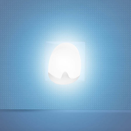 Veilleuse automatique blanche - PABOBO