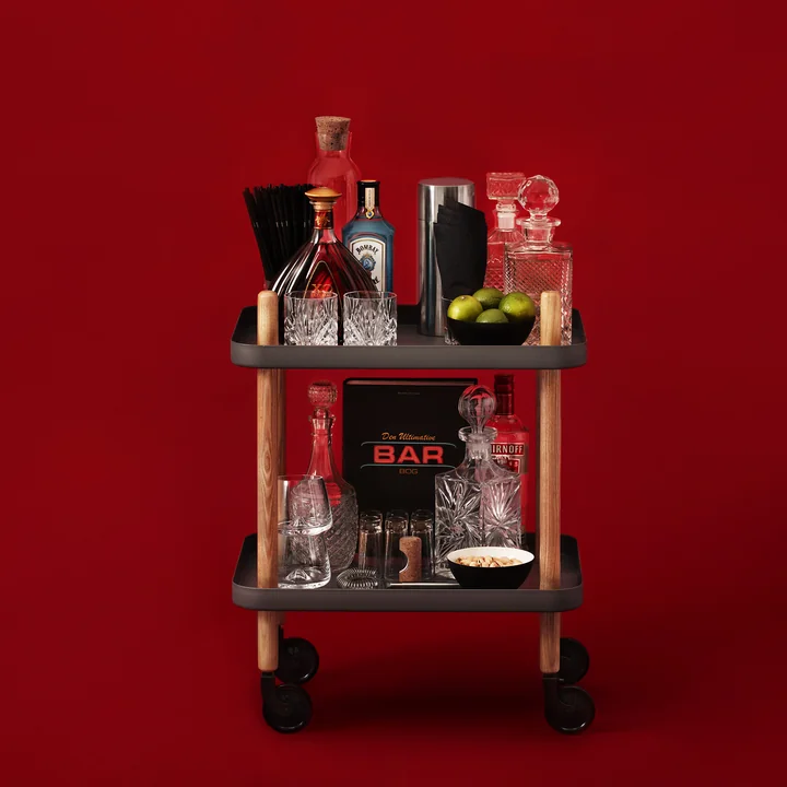 Normann Copenhagen - Block Beistellwagen, Esche / hellgrau