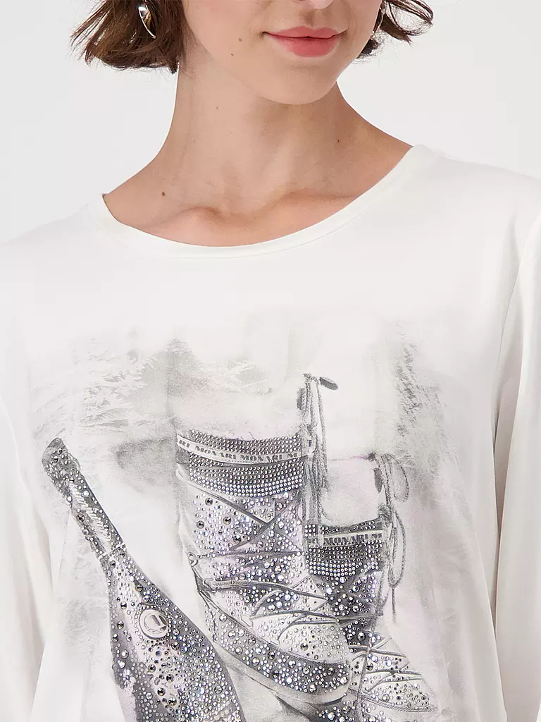 MONARI Langarmshirt creme
