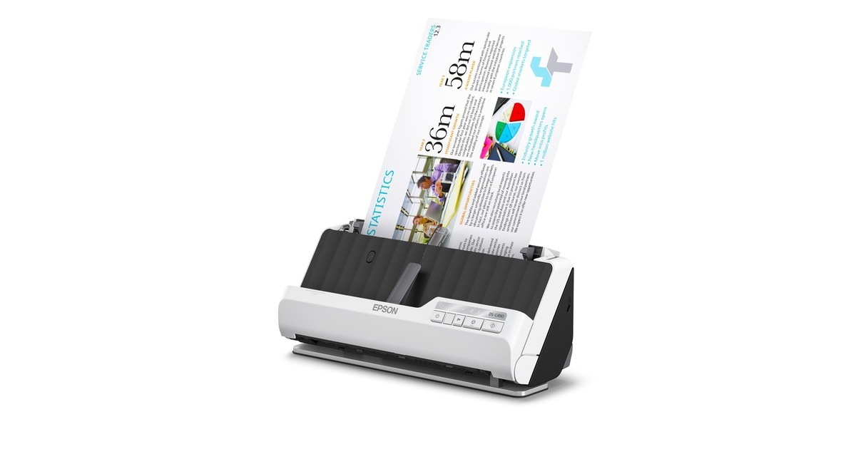 EpsonDS-C490 scanner  (Zwart/wit, A4, A5, A6, B5, B6)