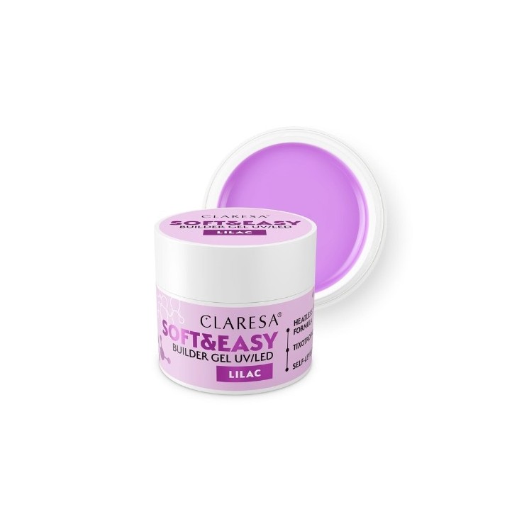 Claresa Soft & Easy Nagelaufbaugel Lilac 45 g
