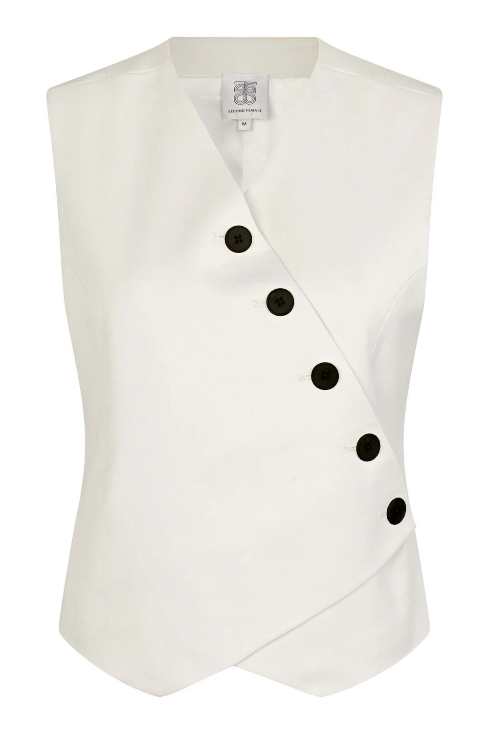 Second Female  Kaleem blazer vest  - Vaporous White