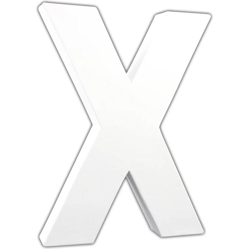 Lettre X 20,5cm - Blanc