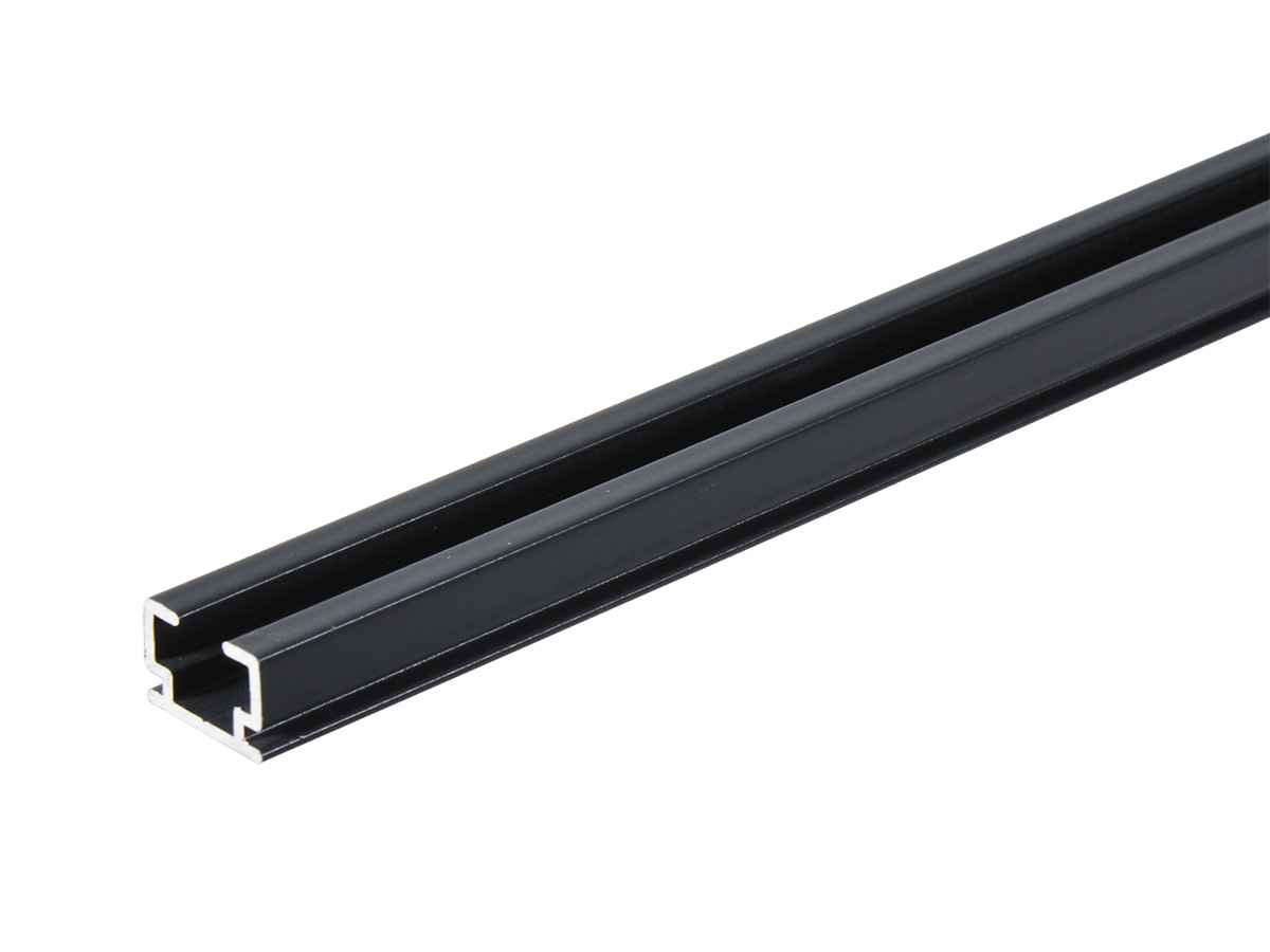 Gordijnrail met runners 150 cm - anthracite
